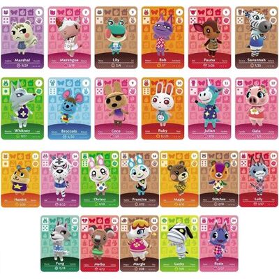 Lot de 24 Mini cartes NFC compatibles avec Animal Crossing sur Switch. Rares villageois séries 1 à 4 avec étui de rangement Marque Générique - Publicité Lot de 24 Mini cartes NFC compatibles avec Animal Crossing sur Switch. Rares villageois séries 1 à 4 avec étui de rangement Marque Générique - Publicité