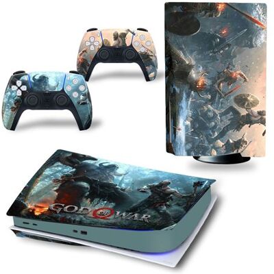 Autocollant Sticker pour Sony PS5 Édition numérique, God of War-1272 - Publicité Autocollant Sticker pour Sony PS5 Édition numérique, God of War-1272 - Publicité