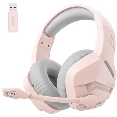 Casque Gamer Sans Fil BINNUNE BW01 2.4G/Bluetooth - Double Mode - Pour PS4 - Rose - Publicité Casque Gamer Sans Fil BINNUNE BW01 2.4G/Bluetooth - Double Mode - Pour PS4 - Rose - Publicité
