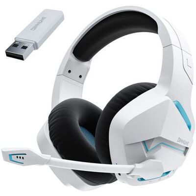 Casque Gamer Sans Fil BINNUNE BW01 2.4G/Bluetooth - Double Mode - Pour PS4 - Blanc - Publicité Casque Gamer Sans Fil BINNUNE BW01 2.4G/Bluetooth - Double Mode - Pour PS4 - Blanc - Publicité