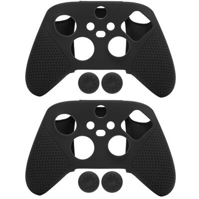 Housse en silicone pour manette Xbox Series S / X Series Noir NOIR - Publicité Housse en silicone pour manette Xbox Series S / X Series Noir NOIR - Publicité
