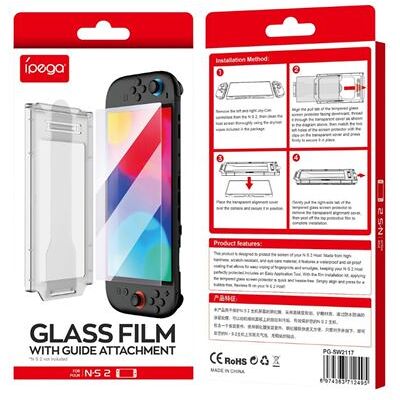 Film protecteur écran compatible Switch 2 – ipega – Anti-rayures, anti-traces, haute clarté, facile à poser, sans bulles Transparent - Publicité Film protecteur écran compatible Switch 2 – ipega – Anti-rayures, anti-traces, haute clarté, facile à poser, sans bulles Transparent - Publicité