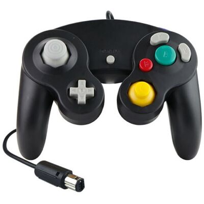 Manette de contrôleur NGC filaire pour Nintendo GameCube GC Wii U Noir Noir - Publicité Manette de contrôleur NGC filaire pour Nintendo GameCube GC Wii U Noir Noir - Publicité