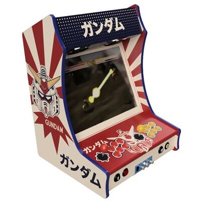 Fabulous Arcade - Borne Arcade Format Bartop Ecran 19 Haut de Gamme Joystiks Boutons SANWA Modéle VINTAGE GUNDAM - Publicité Fabulous Arcade - Borne Arcade Format Bartop Ecran 19 Haut de Gamme Joystiks Boutons SANWA Modéle VINTAGE GUNDAM - Publicité