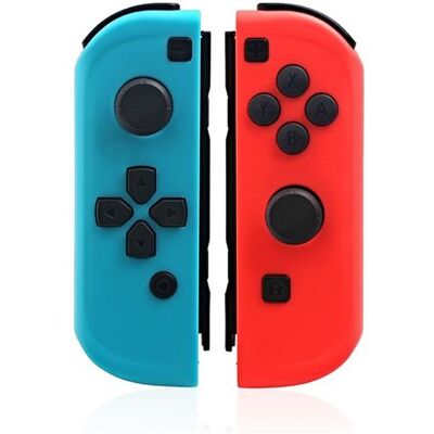 Paire Manettes GANGXUN pour Switch : Sans Fil Bluetooth, Vibration HD, Design Joy-Con - Plug & Play, Bleu/Rouge - Publicité Paire Manettes GANGXUN pour Switch : Sans Fil Bluetooth, Vibration HD, Design Joy-Con - Plug & Play, Bleu/Rouge - Publicité