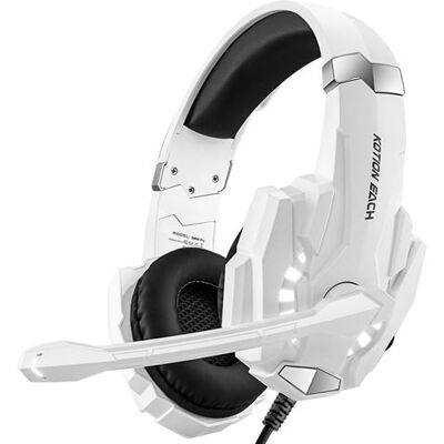 Casque Gamer KOTION EACH G9600 RGB - Filaire PC - Blanc - Publicité Casque Gamer KOTION EACH G9600 RGB - Filaire PC - Blanc - Publicité
