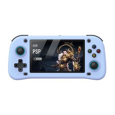 Console de jeu SZSMART G28 4,3 pouces HD + 64 Go, 15 000 jeux + manette HDMI - Bleu - Publicité Console de jeu SZSMART G28 4,3 pouces HD + 64 Go, 15 000 jeux + manette HDMI - Bleu - Publicité
