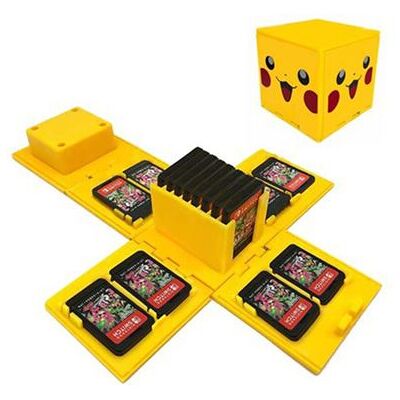 Boîte de Rangement jeux Nintendo Switch HAOBUY Carré - Pikachu jaune - Publicité Boîte de Rangement jeux Nintendo Switch HAOBUY Carré - Pikachu jaune - Publicité