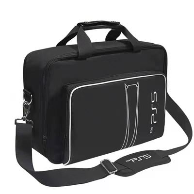 PS5 sac de rangement FONGWAN Sac de voyage pour PS5 Console Disc/Digital Edition - Noir Blanc - Publicité PS5 sac de rangement FONGWAN Sac de voyage pour PS5 Console Disc/Digital Edition - Noir Blanc - Publicité