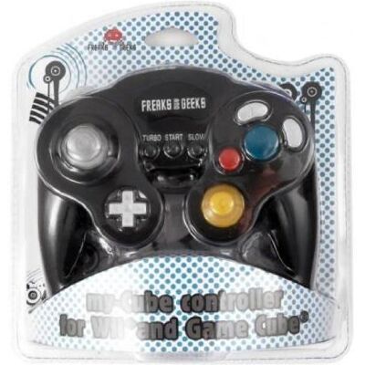 TRADE INVADERS Manette Nintendo Wii et Game Cube filaire Freaks And Geeks my-Cube Noir Noir - Publicité TRADE INVADERS Manette Nintendo Wii et Game Cube filaire Freaks And Geeks my-Cube Noir Noir - Publicité