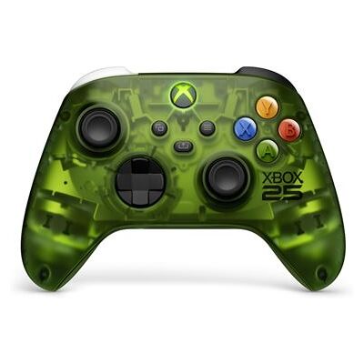 Manette sans fil Xbox X25 Edition spéciale Vert OG Translucide pour Xbox Series X S Xbox One PC TV et appareils mobiles Vert OG Translucide - Publicité Manette sans fil Xbox X25 Edition spéciale Vert OG Translucide pour Xbox Series X S Xbox One PC TV et appareils mobiles Vert OG Translucide - Publicité