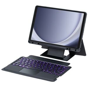 Étui FOXDOCK clavier Bluetooth pour Samsung Galaxy Tab A9 Plus 11 pouces, pavé tactile rétroéclairé, support amovible et design flottant-Noir Noir - Publicité Étui FOXDOCK clavier Bluetooth pour Samsung Galaxy Tab A9 Plus 11 pouces, pavé tactile rétroéclairé, support amovible et design flottant-Noir Noir - Publicité