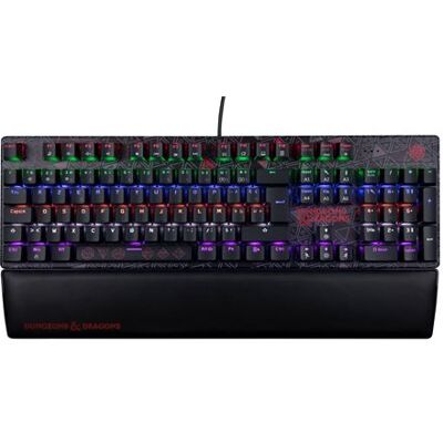 Clavier mécanique gaming avec fil Azerty Konix Dungeons & Dragons Gris Gris - Publicité Clavier mécanique gaming avec fil Azerty Konix Dungeons & Dragons Gris Gris - Publicité