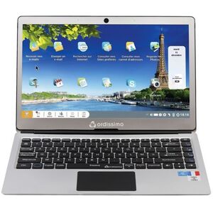 Ordissimo PC Ultra-Portable Ordissiomo sénior Eve 3 13.3" Intel Celeron 3 Go RAM 32 Go eMMC Argent Argent - Publicité