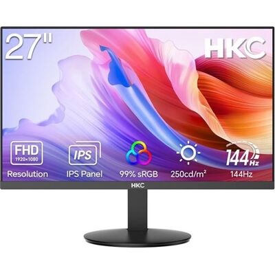 HKC V2718S Écran PC 27 pouces IPS Full HD 144Hz 5ms HDMI 1.4 VESA 100x100 Noir - Publicité HKC V2718S Écran PC 27 pouces IPS Full HD 144Hz 5ms HDMI 1.4 VESA 100x100 Noir - Publicité