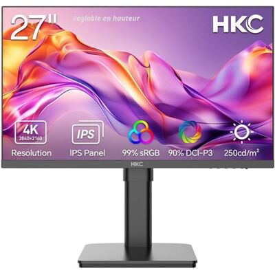 Moniteur PC HKC T2752U 27" 4K UHD IPS 60Hz 2x HDMI VESA 75x75 Noir - Publicité Moniteur PC HKC T2752U 27" 4K UHD IPS 60Hz 2x HDMI VESA 75x75 Noir - Publicité