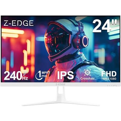 Ecran PC Gamer Z-Edge UG24PJ Blanc 24 pouces 240Hz IPS 1ms 1920x1080 moniteur de jeu FreeSync FHD, 16:9 350cd/m² HDR HDMI DP blanc - Publicité Ecran PC Gamer Z-Edge UG24PJ Blanc 24 pouces 240Hz IPS 1ms 1920x1080 moniteur de jeu FreeSync FHD, 16:9 350cd/m² HDR HDMI DP blanc - Publicité
