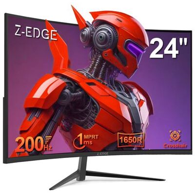 Ecran PC Gamer Z-EDGE UG24 Incurvé 24" 180 Hz FHD(1920x1080), 1ms MPRT, 1650R VA, 300cd/m² Noir - Publicité Ecran PC Gamer Z-EDGE UG24 Incurvé 24" 180 Hz FHD(1920x1080), 1ms MPRT, 1650R VA, 300cd/m² Noir - Publicité