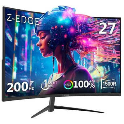 Ecran PC Gaming Moniteur Z-EDGE UG27 Incurvé 27 Pouces 180 Hz, 1ms, FHD 1080P, 350cd/m², 1500R VA Noir - Publicité Ecran PC Gaming Moniteur Z-EDGE UG27 Incurvé 27 Pouces 180 Hz, 1ms, FHD 1080P, 350cd/m², 1500R VA Noir - Publicité