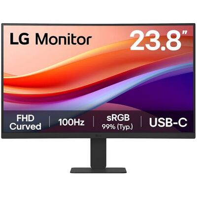 LG 24U421A-B - Écran LCD - incurvé - 24" (23.8" visualisable) - 1920 x 1080 Full HD (1080p) @ 100 Hz - VA - 250 cd/m² - 3000:1 - HDR10 - 5 ms - HDMI, USB-C Noir - Publicité LG 24U421A-B - Écran LCD - incurvé - 24" (23.8" visualisable) - 1920 x 1080 Full HD (1080p) @ 100 Hz - VA - 250 cd/m² - 3000:1 - HDR10 - 5 ms - HDMI, USB-C Noir - Publicité