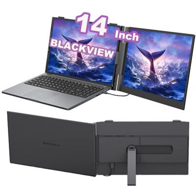 Écran Portable Blackview SCM6 14" FHD 1080P – 178° Grand Angle – USB-C 3.1 – Haut-Parleur Intégré – Pour Ordinateur/Console Noir - Publicité Écran Portable Blackview SCM6 14" FHD 1080P – 178° Grand Angle – USB-C 3.1 – Haut-Parleur Intégré – Pour Ordinateur/Console Noir - Publicité