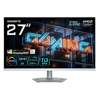 Ecran PC Gamer GIGABYTE MO27Q2A ICE 27" 280 Hz Quad HD Blanc Blanc - Publicité Ecran PC Gamer GIGABYTE MO27Q2A ICE 27" 280 Hz Quad HD Blanc Blanc - Publicité