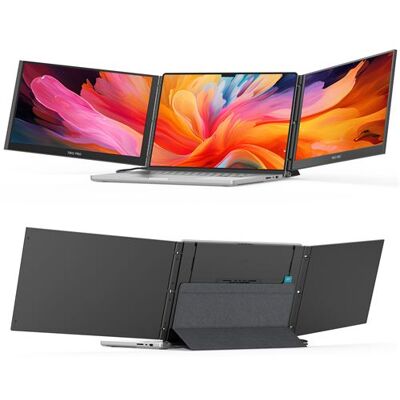 Ecran PC Mobile pixels Trio 3 Pro 14,1" 1400P QHD Noir - Publicité Ecran PC Mobile pixels Trio 3 Pro 14,1" 1400P QHD Noir - Publicité