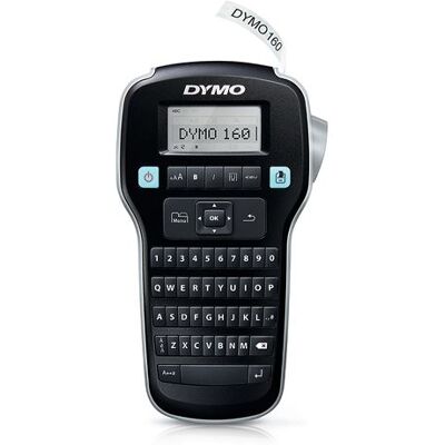 DYMO LabelMANAGER 160 - Étiqueteuse - Noir et blanc - Rouleau (1,2 cm) - noir - Publicité DYMO LabelMANAGER 160 - Étiqueteuse - Noir et blanc - Rouleau (1,2 cm) - noir - Publicité