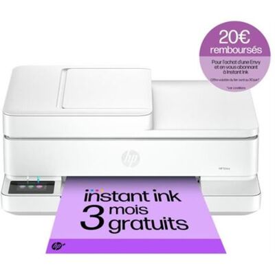 Imprimante toutenun HP Envy 6530e Jet d encre couleur Copie Scan 3 mois d Instant ink in - Publicité Imprimante toutenun HP Envy 6530e Jet d encre couleur Copie Scan 3 mois d Instant ink in - Publicité