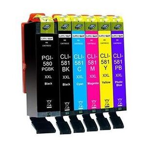 Cartouche compatible - 6 cartouches d'encre xxl compatible avec canon pgi-580 cli-581 pour pixma ts8100 ts8150 ts8151 ts8152 ts8200 ts8250 ts8251 ts8252 ts8300 ts8350 ts8351 - Publicité Cartouche compatible - 6 cartouches d'encre xxl compatible avec canon pgi-580 cli-581 pour pixma ts8100 ts8150 ts8151 ts8152 ts8200 ts8250 ts8251 ts8252 ts8300 ts8350 ts8351 - Publicité