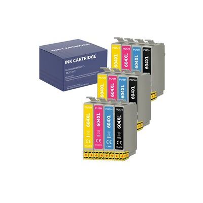 Pack 12 Cartouches d'encre remplacement pour Epson 604XL compatible Epson WorkForce WF-2910 WF2930 WF-2935 WF-2950 Expression Home XP-2200 XP-2205 XP-3200 XP-3205 XP-4200 XP-4205 - Pack 3 Noir 3 Cyan 3 Magenta 3 Yellow Phonillico® - Publicité Pack 12 Cartouches d'encre remplacement pour Epson 604XL compatible Epson WorkForce WF-2910 WF2930 WF-2935 WF-2950 Expression Home XP-2200 XP-2205 XP-3200 XP-3205 XP-4200 XP-4205 - Pack 3 Noir 3 Cyan 3 Magenta 3 Yellow Phonillico® - Publicité