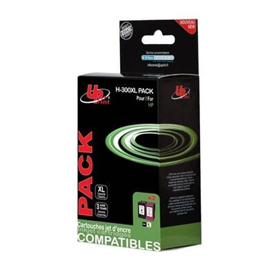 Pack UPrint compatible HP 300 XL 2 cartouches - Encre d'imprimante - Publicité Pack UPrint compatible HP 300 XL 2 cartouches - Encre d'imprimante - Publicité