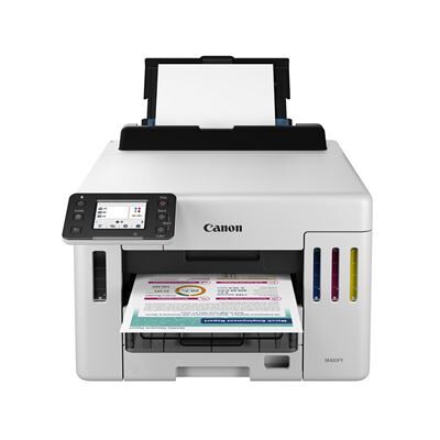 Canon MAXIFY GX5550 - Imprimante - couleur - Recto-verso - jet d'encre - ITS - A4/Legal - 600 x 1 200 ppp - jusqu'à 24 ipm (mono) / jusqu'à 15.5 ipm (couleur) - capacité : 600 feuilles - LAN, Wi-Fi(n), USB 2.0 - Publicité Canon MAXIFY GX5550 - Imprimante - couleur - Recto-verso - jet d'encre - ITS - A4/Legal - 600 x 1 200 ppp - jusqu'à 24 ipm (mono) / jusqu'à 15.5 ipm (couleur) - capacité : 600 feuilles - LAN, Wi-Fi(n), USB 2.0 - Publicité