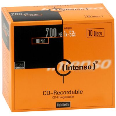 Intenso CD-R 80 min x 10 - Publicité Intenso CD-R 80 min x 10 - Publicité