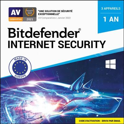 Bitdefender® Internet Security 1 an 3 appareils - Publicité Bitdefender® Internet Security 1 an 3 appareils - Publicité