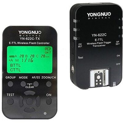 Yongnuo YN622 °C TX – Kit Kit émetteur-Récepteur Yongnuo 622 et émetteur TX Yn-622tx pour Canon (FEC, Fvl, LCD, 100 m, Noir Noir - Publicité Yongnuo YN622 °C TX – Kit Kit émetteur-Récepteur Yongnuo 622 et émetteur TX Yn-622tx pour Canon (FEC, Fvl, LCD, 100 m, Noir Noir - Publicité