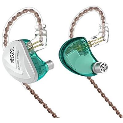 Non communiqué Écouteurs intra-auriculaires filaires KZ AS12 Cyan Cyan - Publicité Non communiqué Écouteurs intra-auriculaires filaires KZ AS12 Cyan Cyan - Publicité