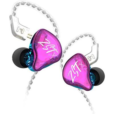 Non communiqué Écouteurs intra-auriculaires filaires KZ ZST X violet Violet - Publicité Non communiqué Écouteurs intra-auriculaires filaires KZ ZST X violet Violet - Publicité