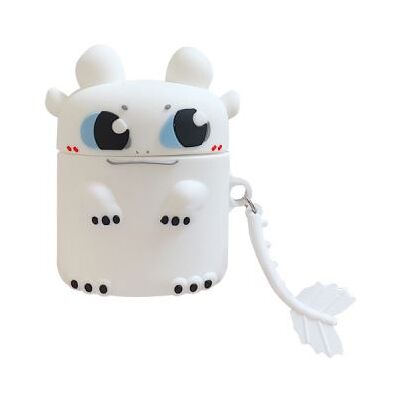 OEM Etui Coque de protection en silicone antichoc pour votre Apple AirPods - Dragon blanc - Publicité OEM Etui Coque de protection en silicone antichoc pour votre Apple AirPods - Dragon blanc - Publicité
