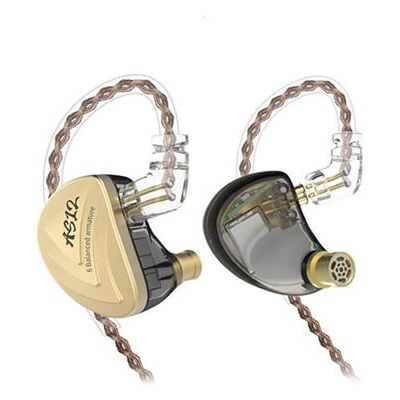 Non communiqué KZ Audio KZ AS12 - 6BA Écouteurs intra-auriculaires / IEM Goud / Sans microphone Goud - Publicité Non communiqué KZ Audio KZ AS12 - 6BA Écouteurs intra-auriculaires / IEM Goud / Sans microphone Goud - Publicité