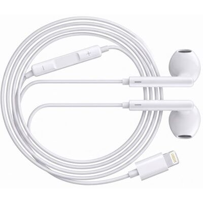 Non communiqué Écouteurs Filaires Lightning Avizar avec Micro Télécommande Blanc compatible iPhone 12 Pro Max Blanc - Publicité Non communiqué Écouteurs Filaires Lightning Avizar avec Micro Télécommande Blanc compatible iPhone 12 Pro Max Blanc - Publicité