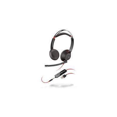 Plantronics Poly Blackwire 5220 - 5200 Series - micro-casque - sur-oreille - filaire - USB, jack 3,5mm - Publicité Plantronics Poly Blackwire 5220 - 5200 Series - micro-casque - sur-oreille - filaire - USB, jack 3,5mm - Publicité