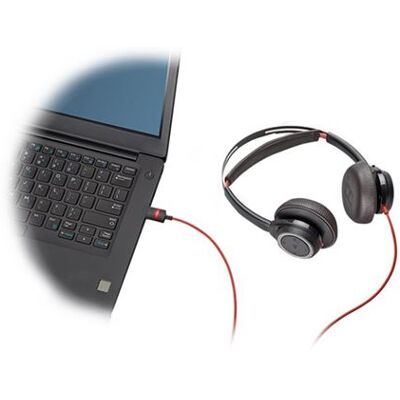 Plantronics Poly Blackwire 7225 - Micro-casque - sur-oreille - filaire - Suppresseur de bruit actif - USB - noir - Certifié pour Microsoft Teams Noir - Publicité Plantronics Poly Blackwire 7225 - Micro-casque - sur-oreille - filaire - Suppresseur de bruit actif - USB - noir - Certifié pour Microsoft Teams Noir - Publicité