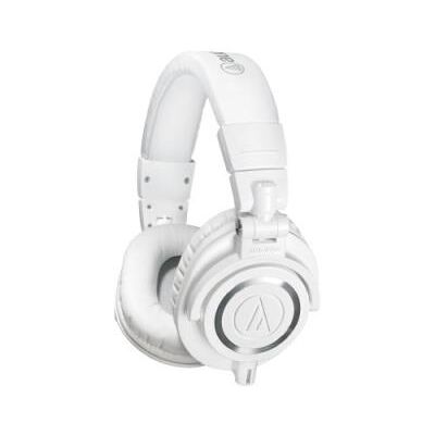 Audio-Technica ATH-M50XWH Casque audio professionnel de monitoring avec câble détachable Blanc - Publicité Audio-Technica ATH-M50XWH Casque audio professionnel de monitoring avec câble détachable Blanc - Publicité