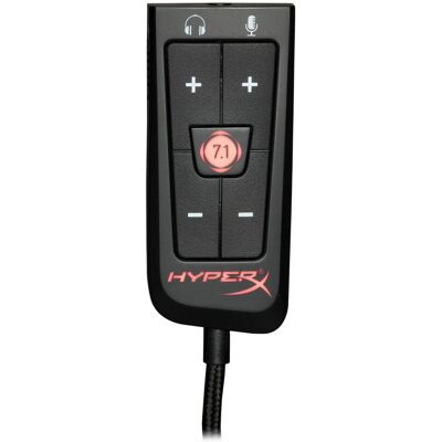 Carte son USB HyperX Noir pour casques Cloud Noir - Publicité Carte son USB HyperX Noir pour casques Cloud Noir - Publicité