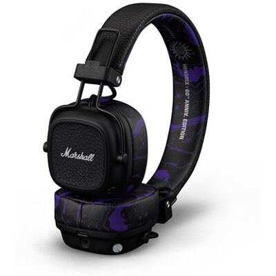 Casque arceau supra-aural sans fil et filaire Bluetooth Marshall Major V Hendrix Noir et Violet Noir et Violet - Publicité Casque arceau supra-aural sans fil et filaire Bluetooth Marshall Major V Hendrix Noir et Violet Noir et Violet - Publicité