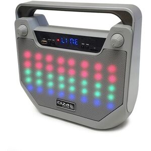 Ibiza Sound Enceinte autonome Bluetooth Freesound40-SI à led Fonction karaoké - BT/USB/MicroSD/AUX - Publicité Ibiza Sound Enceinte autonome Bluetooth Freesound40-SI à led Fonction karaoké - BT/USB/MicroSD/AUX - Publicité
