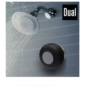 Enceinte de douche bluetooth DUAL noir - Publicité Enceinte de douche bluetooth DUAL noir - Publicité
