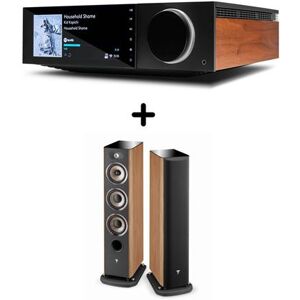 Amplificateur hi-fi Cambridge EVO 150 Noir + Enceinte colonne Focal Aria 926 Prime Walnut Vendue par paire Noir - Publicité