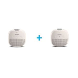 Enceintes sans fil Bluetooth Bose SoundLink Micro Blanc vendues par paire Blanc - Publicité